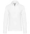 KB487 K487 Kariban Zip Neck Sweatshirt White colour image